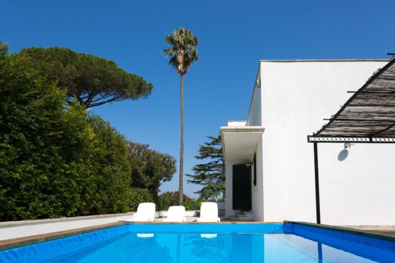 Country pool house