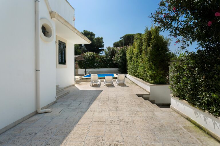 Country pool house